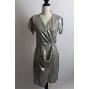 Women’s JM Studio by John Meyer Silver Sequin Dress - AS IS – Size 6